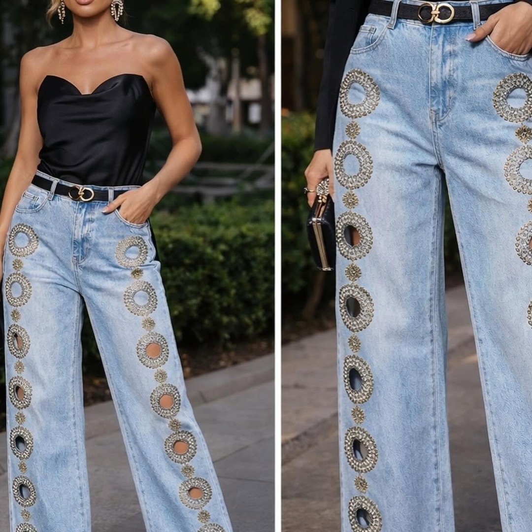 Jean aros circulares